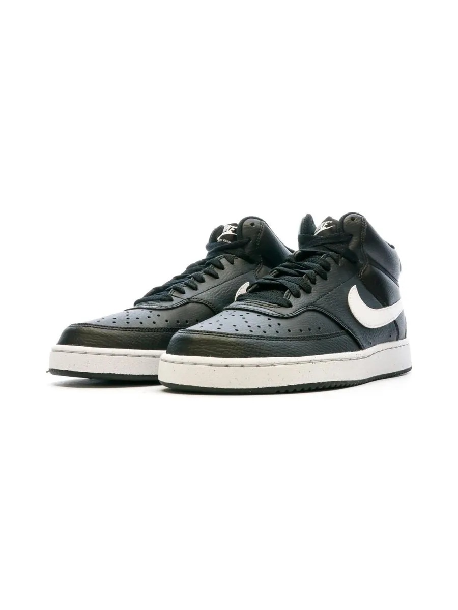 Baskets Noires/Blanches Homme Nike Court Vision Mid 7