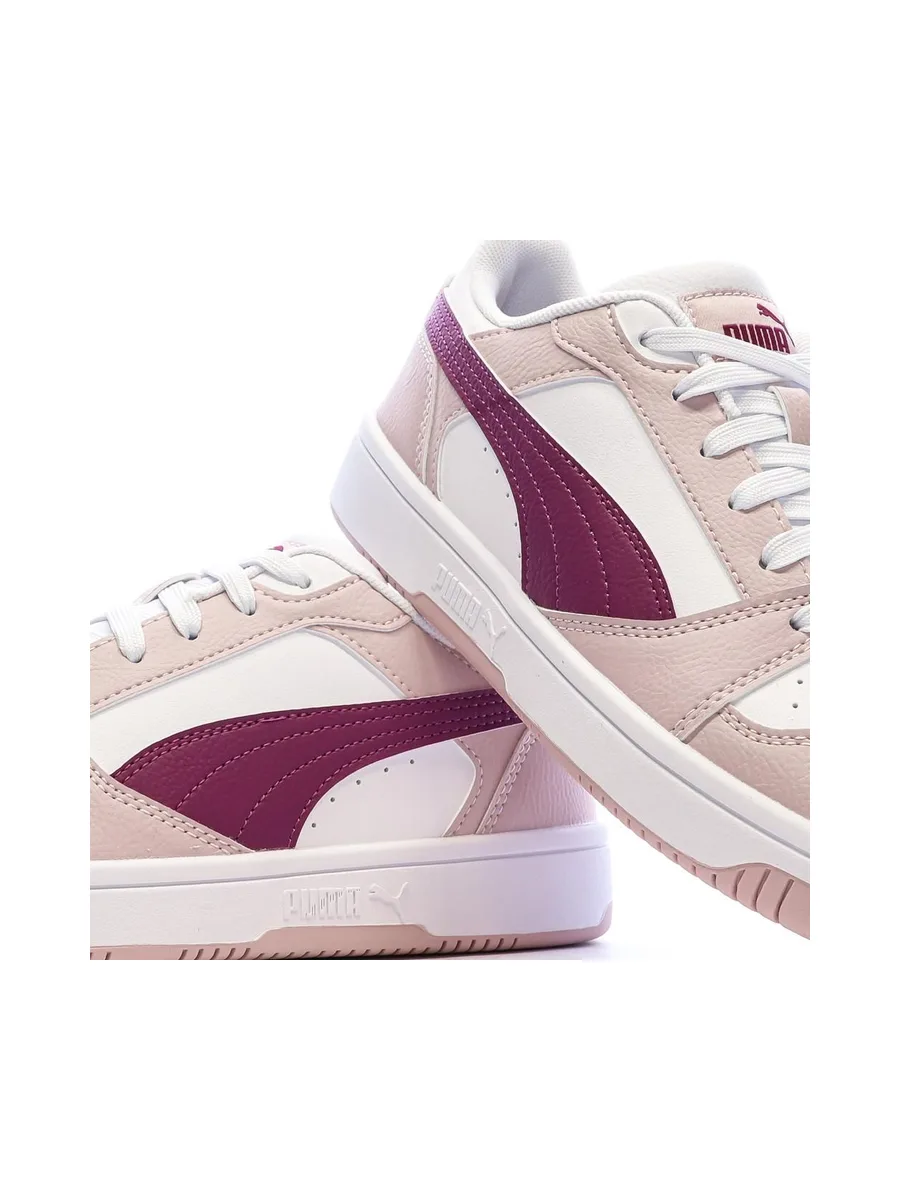 Baskets Rose/Blanc Garçon Rebound Low 8