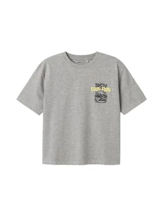 T-shirt Gris/Jaune Garçon Name it Mtibilbo 1