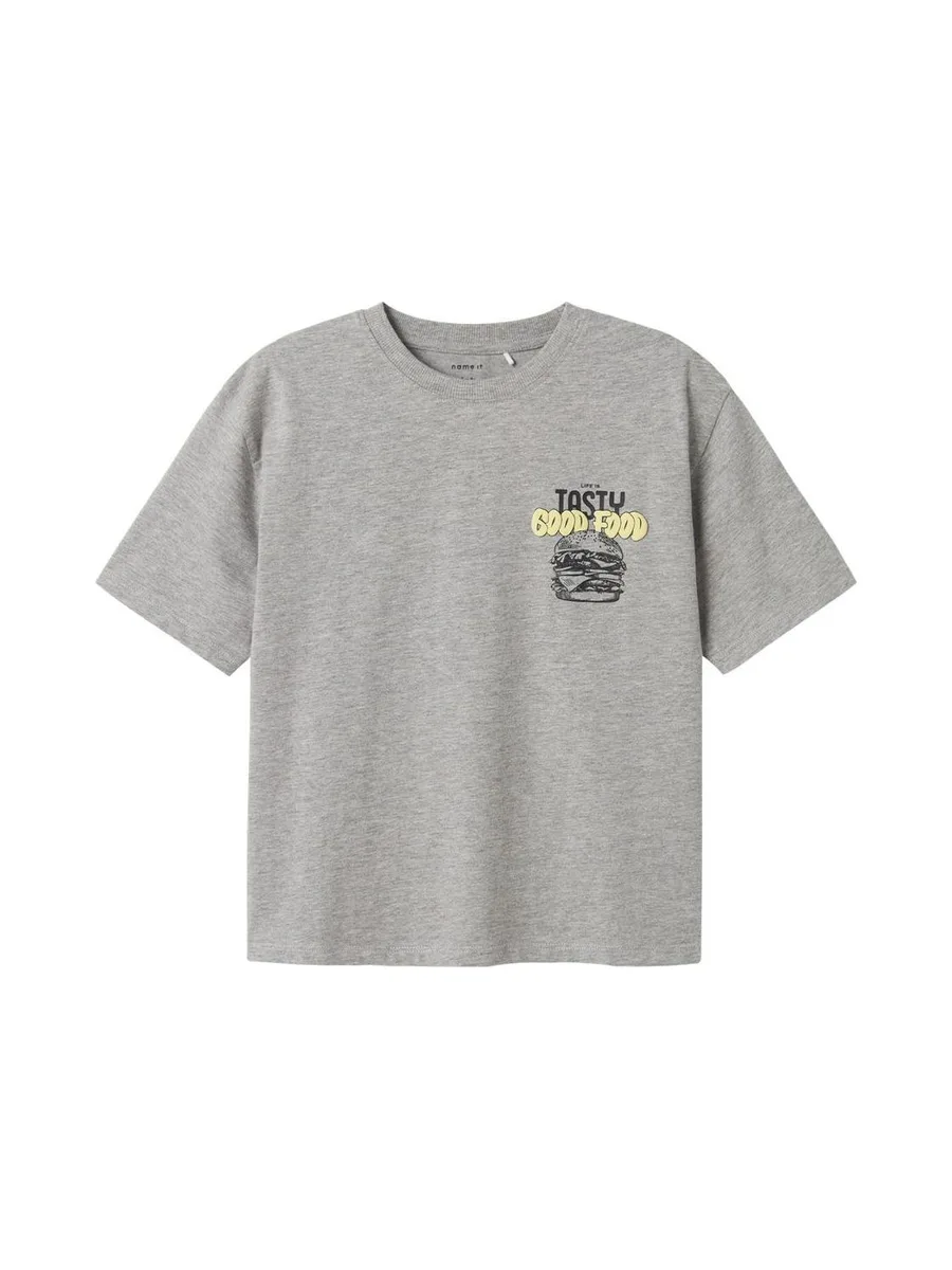 T-shirt Gris/Jaune Garçon Name it Mtibilbo 1