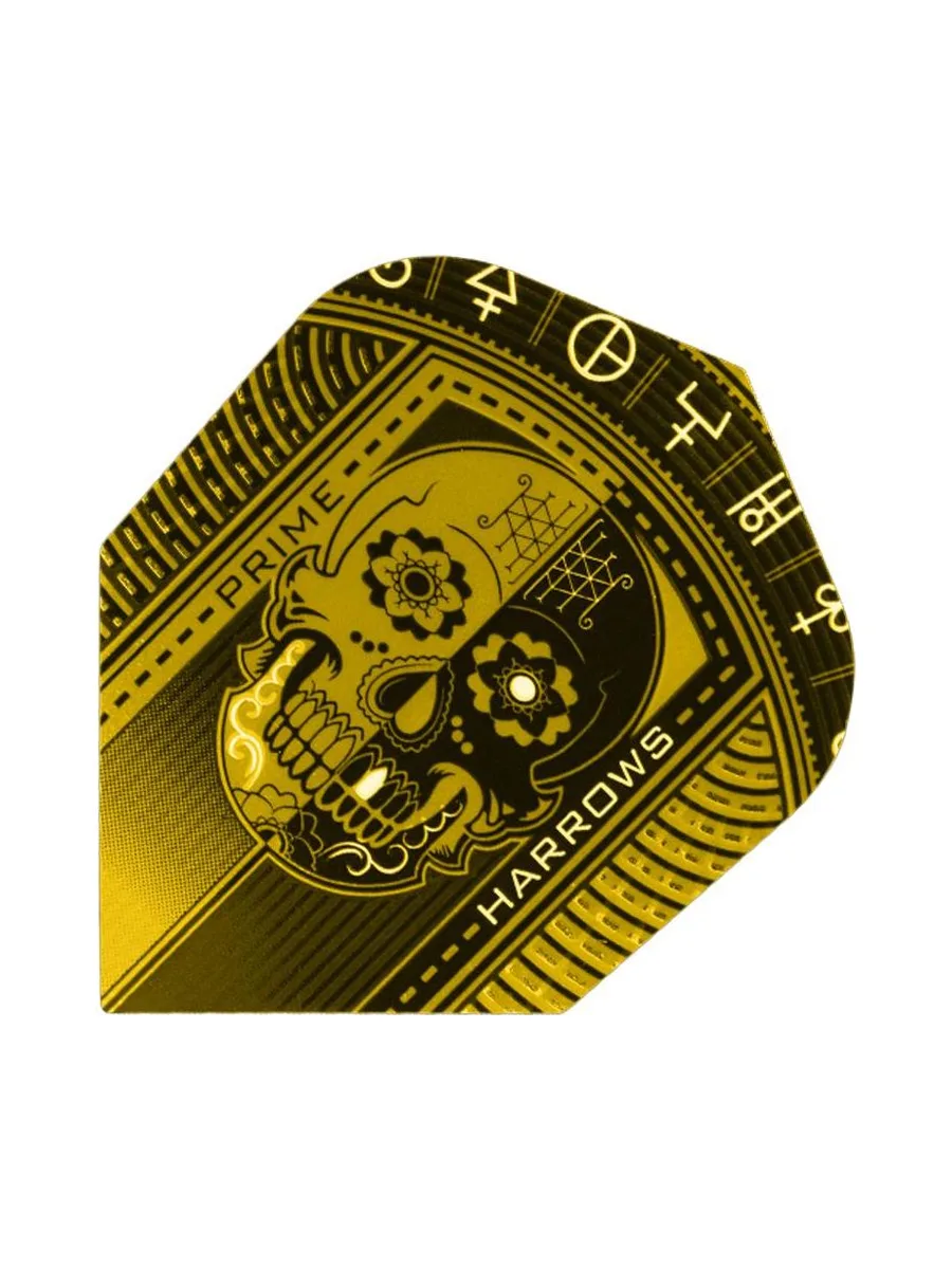 Ailettes Rapide Noir/Jaune Harrows Dart Flights 2