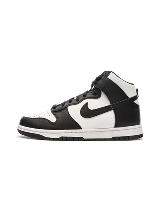 Baskets Blanches/Noires Homme Nike Dunk Hi 1
