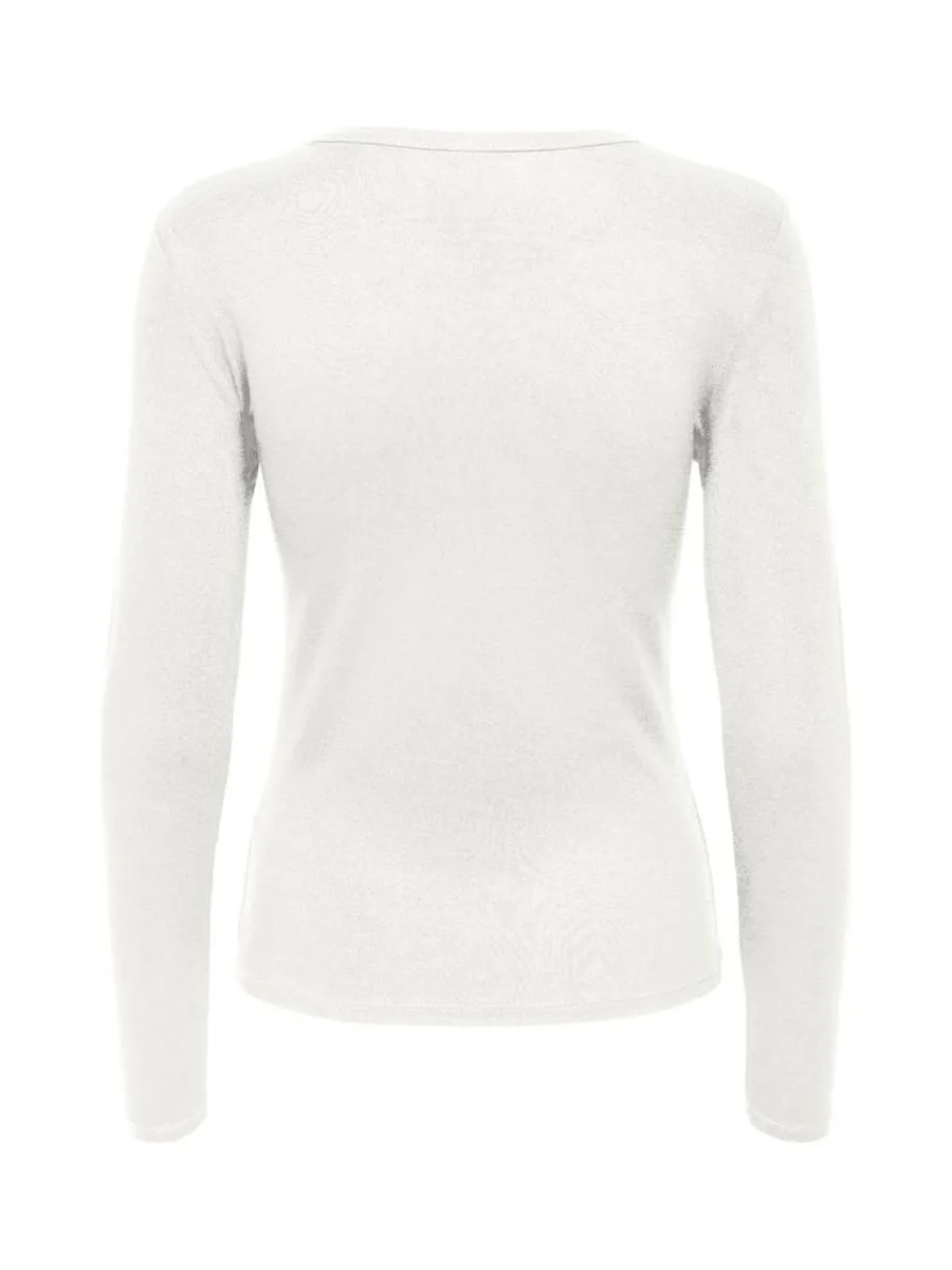 T-shirt Manches Longues Blanc Femme JDY Mila 2