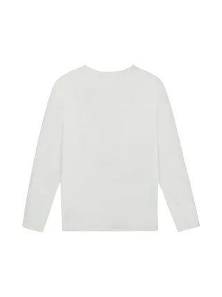 T-Shirt Manches Longues Blanc Femme TBS LUGDOTEE 2