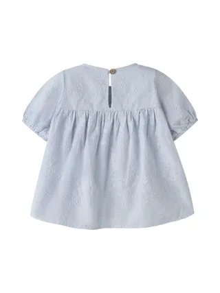Blouse Bleu Fille Lil' Atelier Jiva Loose 2