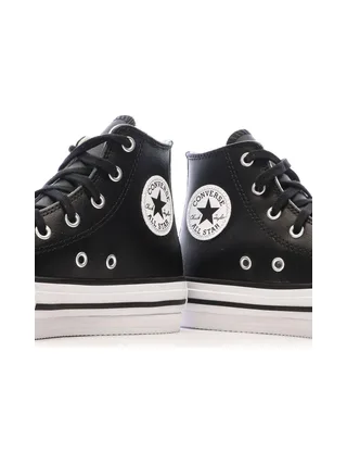 Baskets Noires Fille Converse All Star Eva 7
