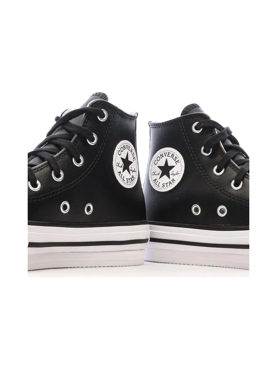 Baskets Noires Fille Converse All Star Eva 8