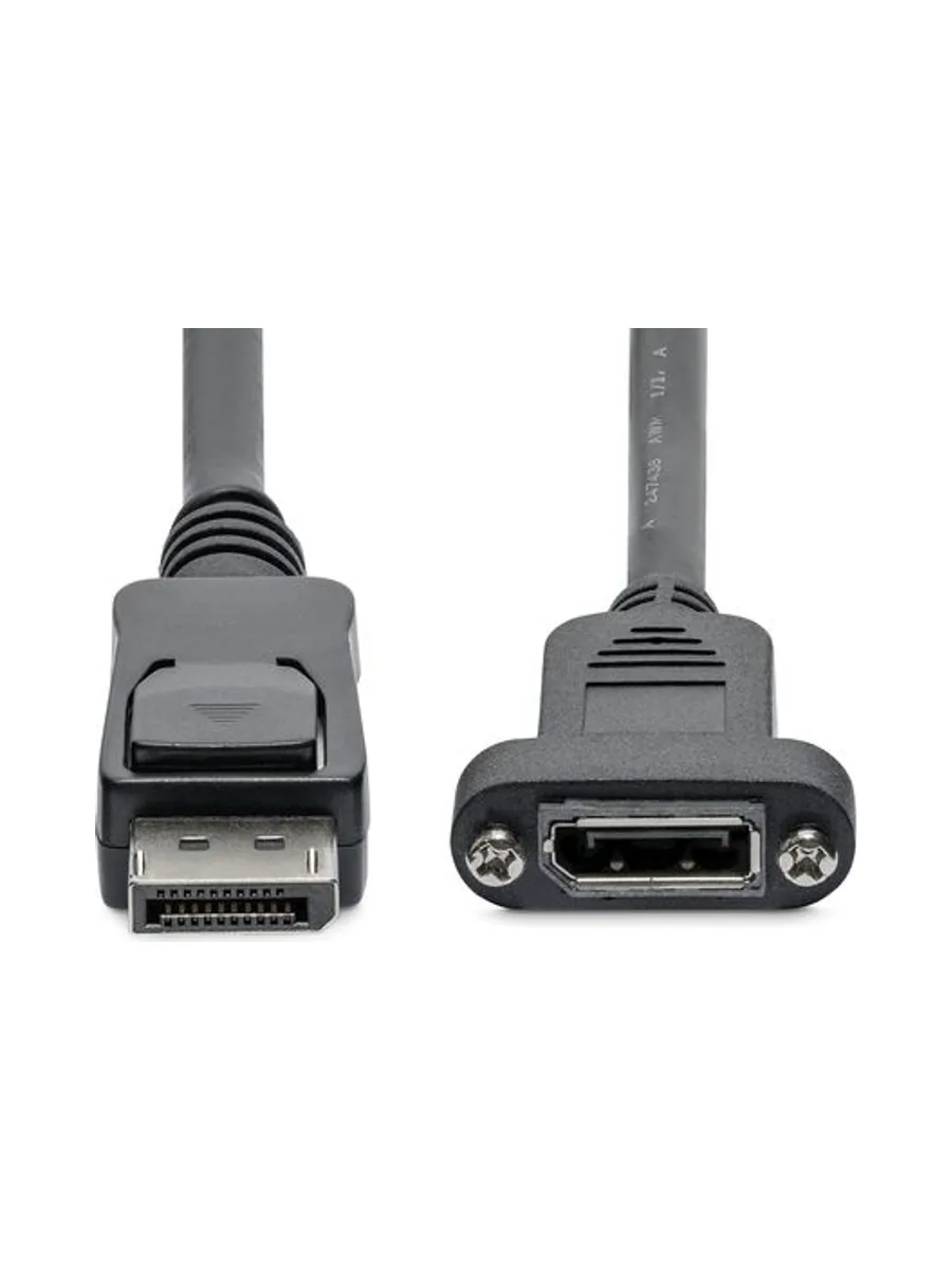 3ft Panel Mount DisplayPort Cable M/F 5