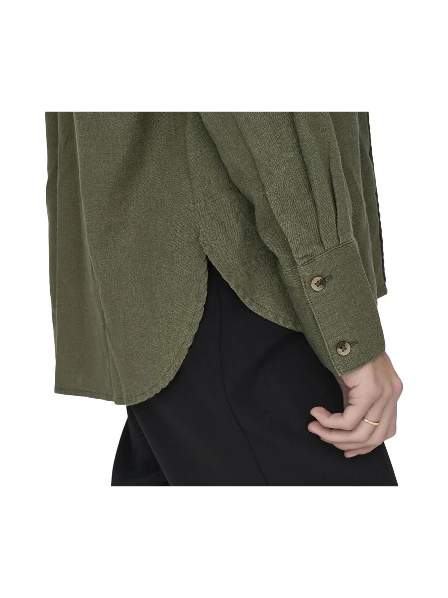 Chemise Kaki Femme JDY Linen 3