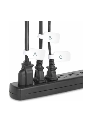 Cable Labels 100 Pack Hook-and-Loop 6