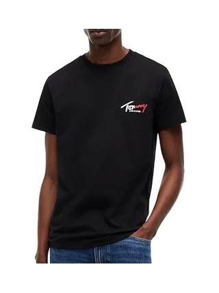 T-Shirt Noir Homme Tommy Hilfiger Slim 1