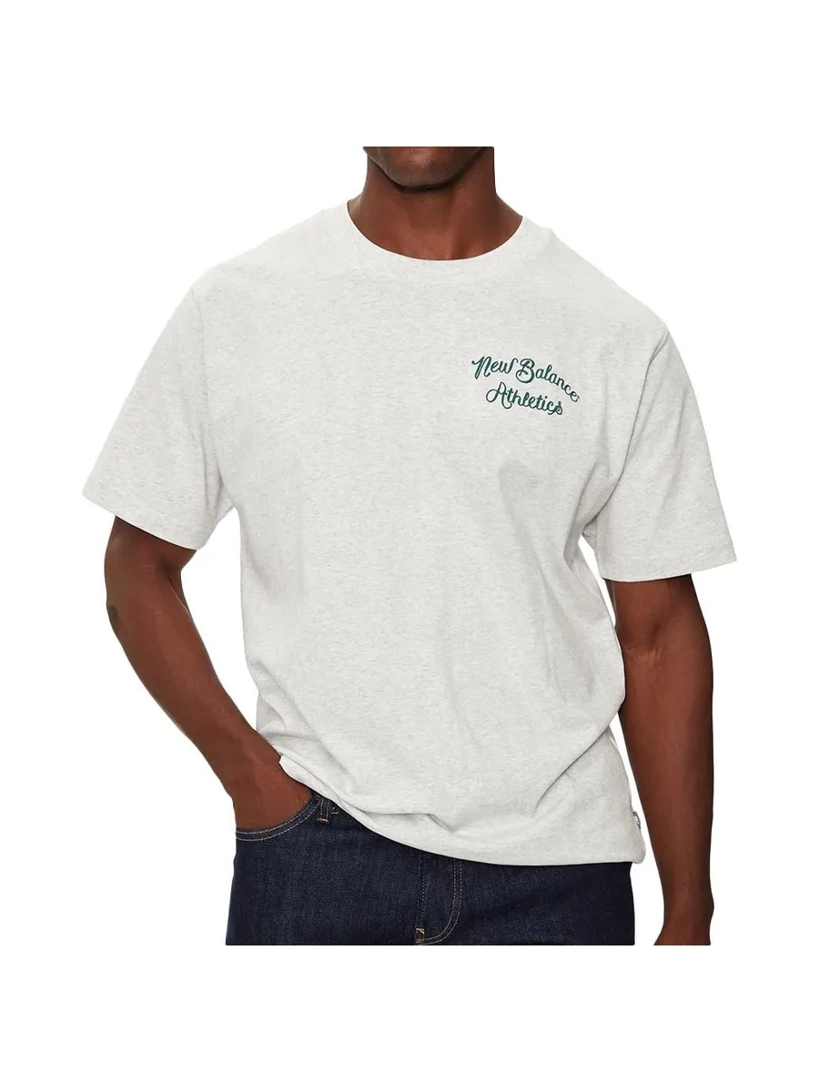 T-shirt Gris Homme New Balance Athletics Relaxed 550 Leaguet 2