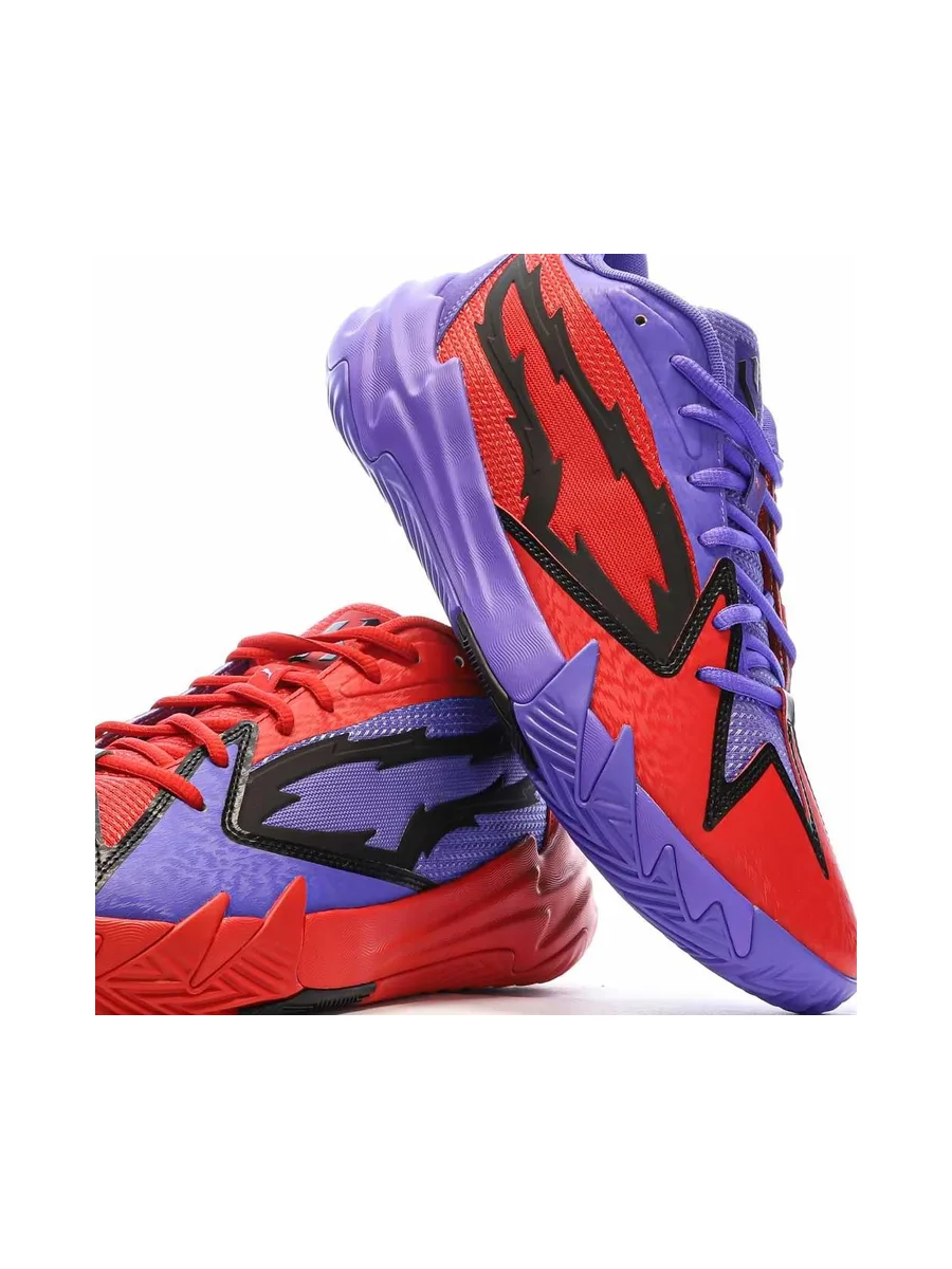 Chaussures de Basketball Violet/Rouge Homme Puma Scoot 1 PRED 8