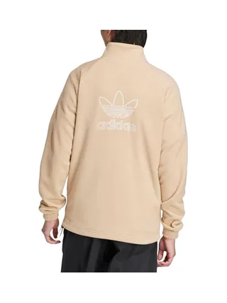 Veste Beige Homme Adidas Trefoil Fz Tedd 2