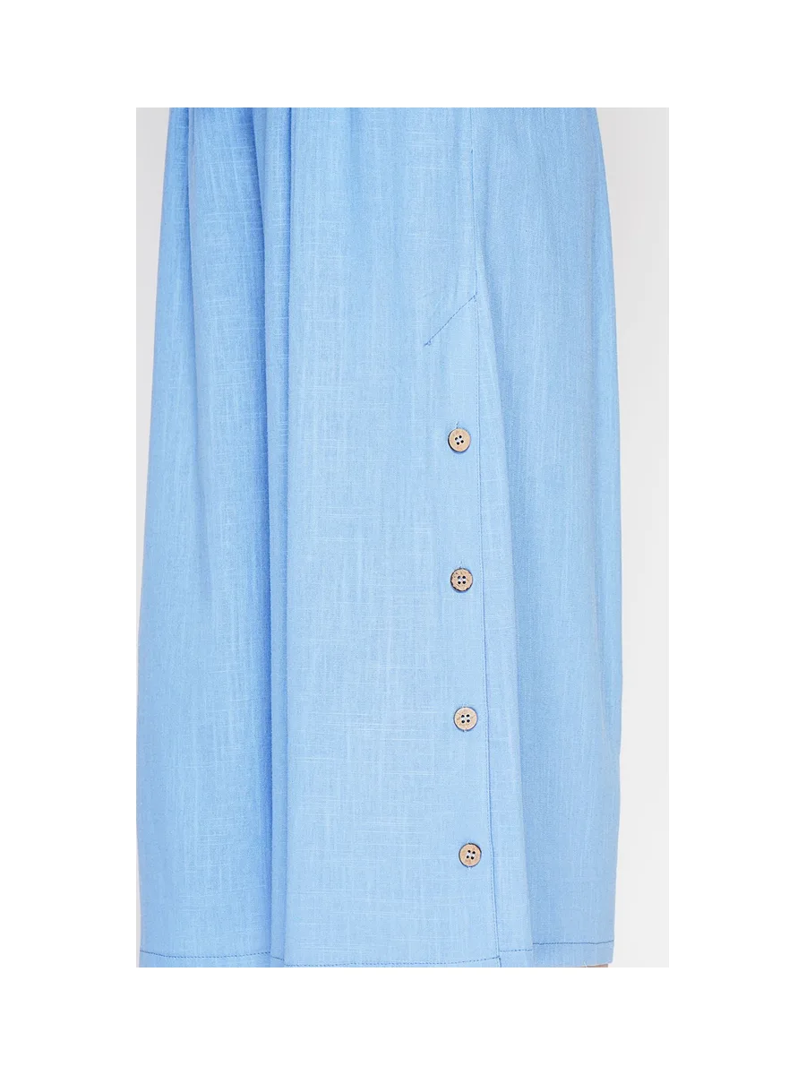 Pantalon coupe jupe poches latérale boutonne sur les cotes 13