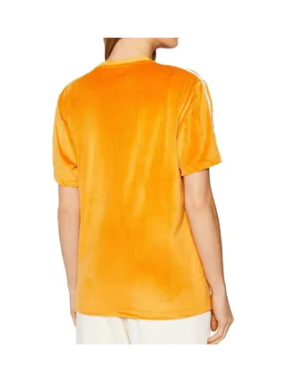 T-shirt en Velours Orange Femme Adidas H37840 2