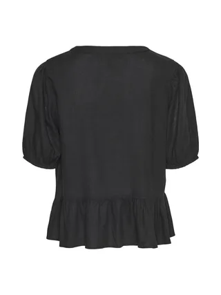 Blouse Noir Femme Pieces Pia 2/4 2