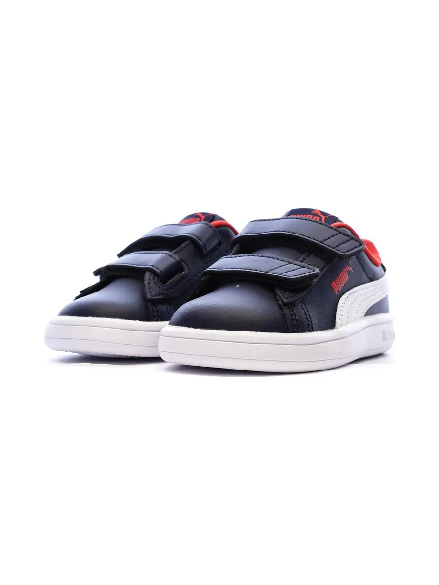 Baskets Marine/Rouge Garçon Puma Smash 3.0 7