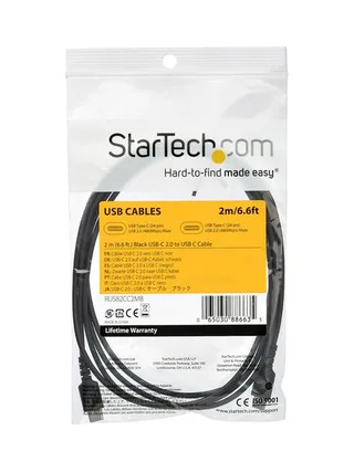 Cable - Black USB C Cable 2m 5