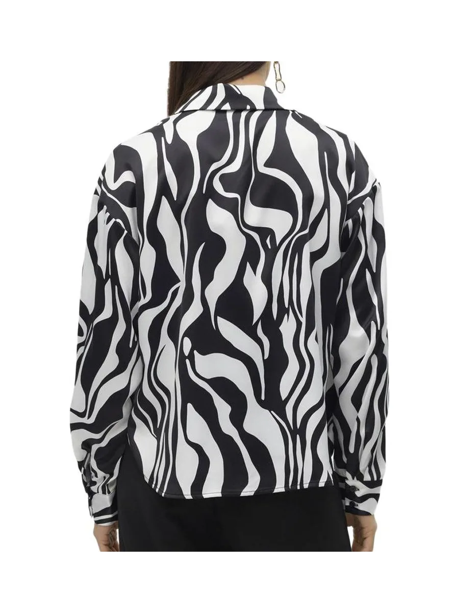Chemise Noire/Blanche Femme Vero Moda Merle 2