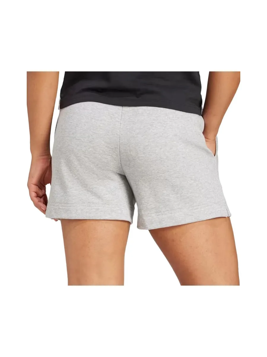 Short Gris Femme Adidas Linear French Terry 3