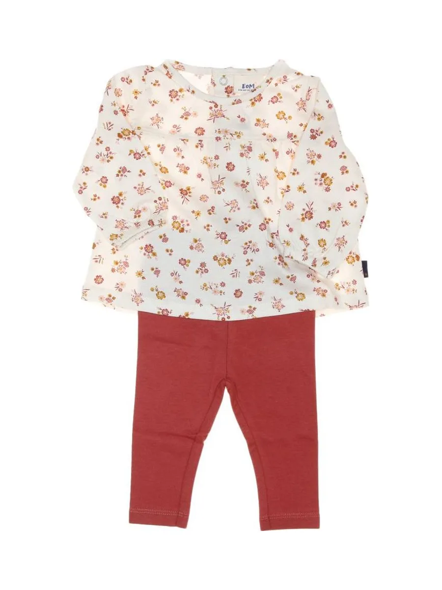 Ensemble Rose/Ecru Bébé Fille EOM Efomug 2