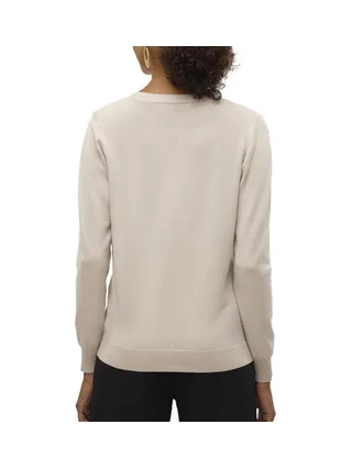 Gilet Beige Femme Vero Moda Silje V-neck Cardigan Moonbeam 2