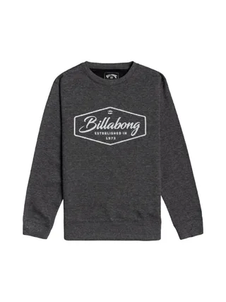Sweat Gris/Noir Garçon Billabong Wavy 1