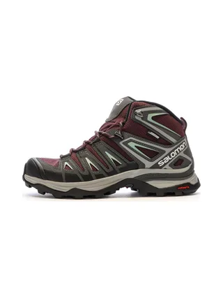 Chaussures de Randonnée Gris/Bordeaux Femme Salomon X Ultra Pi 1