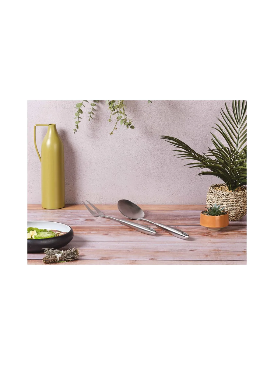 Couverts à salade et barbecue en acier inoxydable STAL 4