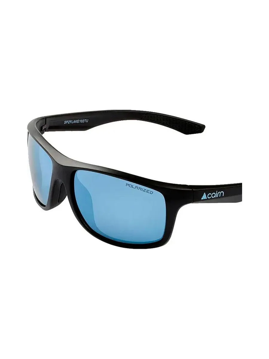 Lunettes de Soleil Noires/Bleues Mixte Cairn Flake Polarized 3