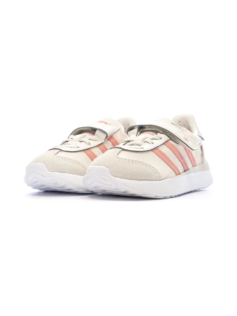 Baskets Beiges/Roses Fille Adidas Country Xlg 7