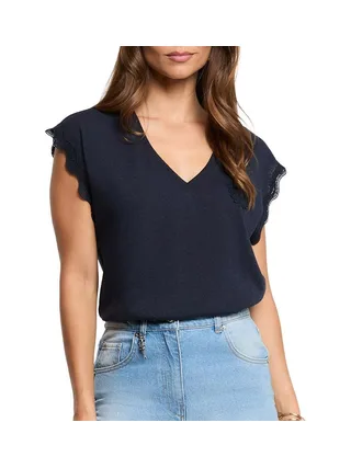 T-shirt Marine Femme Morgan DECUME 1