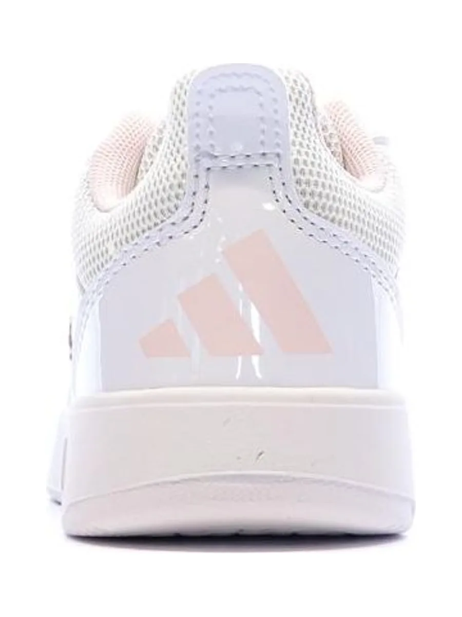 Baskets Blanc/Rose Enfant Adidas Tensaur 4