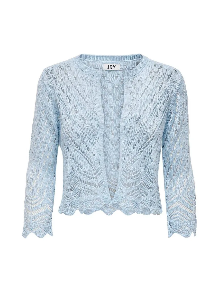Cardigan Bleu Femme JDY Sun 3/4 Cropped 3