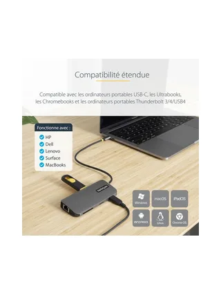 StarTech.com 115B-USBC-MULTIPORT laptop dock/port replicator 17