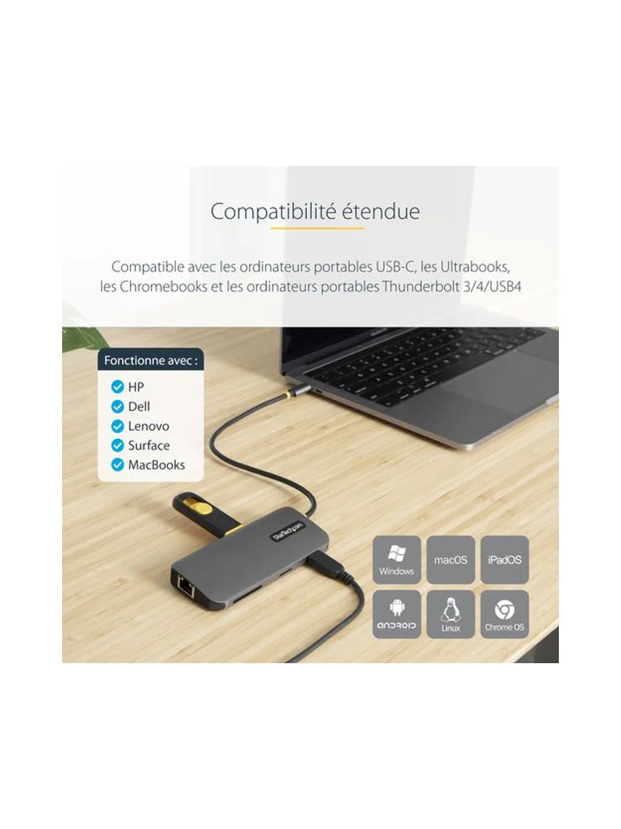 StarTech.com 115B-USBC-MULTIPORT laptop dock/port replicator 17