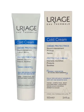 Uriage Cold Cream Protective Cream 100ml - For Very Dry and Sensitive Skin 1