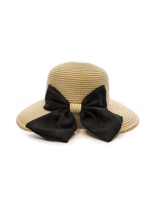 Chapeau de Paille Noir Femme Via Lorenzo Bohème 3