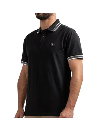 Polo Noir Homme Sun Valley BREKKA 1