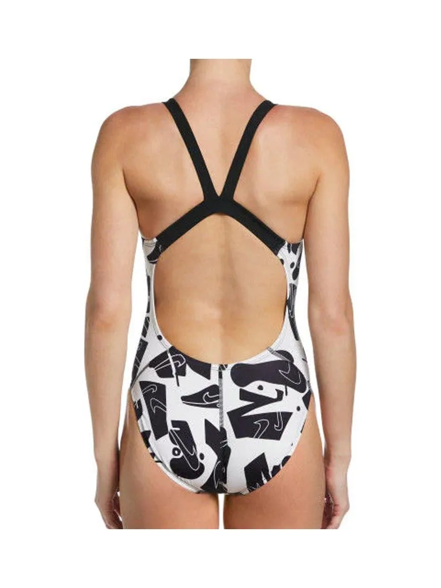 Maillot de bain Noire Femme Nike Fast Back 3