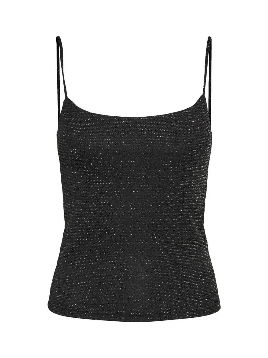 Débardeur Noir/Argenté Femme Vero Moda Kanva Glitter 2