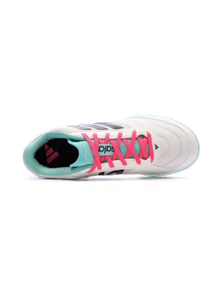 Chaussures de Futsal Blanc/Bleu Homme Adidas Top Sala Competition II 4