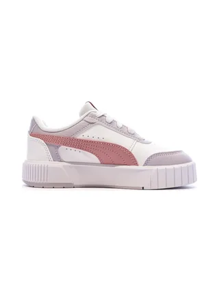 Basket Blanches/Mauves Fille Puma Carina Mia 2