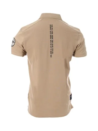 Polo Beige Homme American People Paf 2