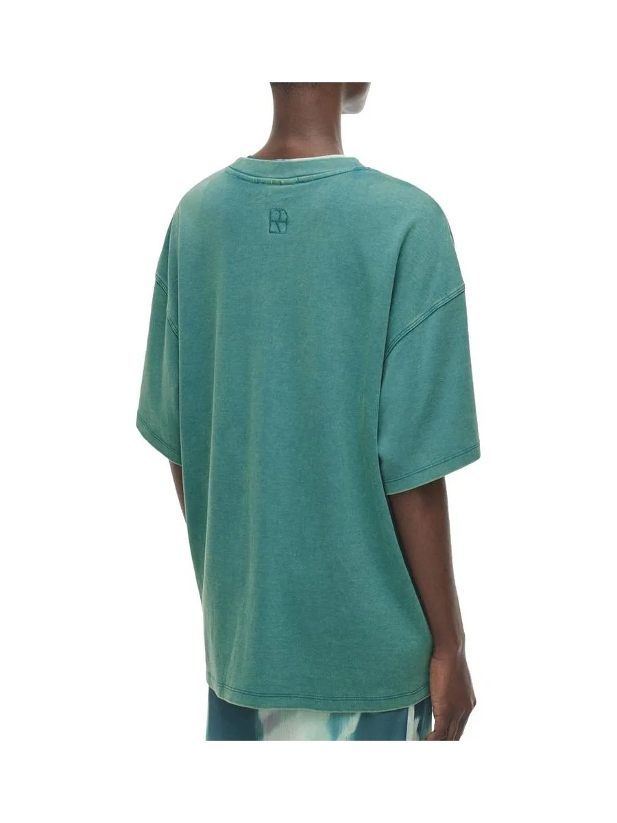 T-Shirt Vert/Bleu Femme Rouge Edit Rousophia 2