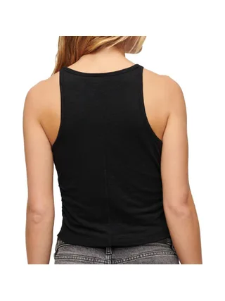 Débardeur Noir Femme Superdry Superdry Ruched 2