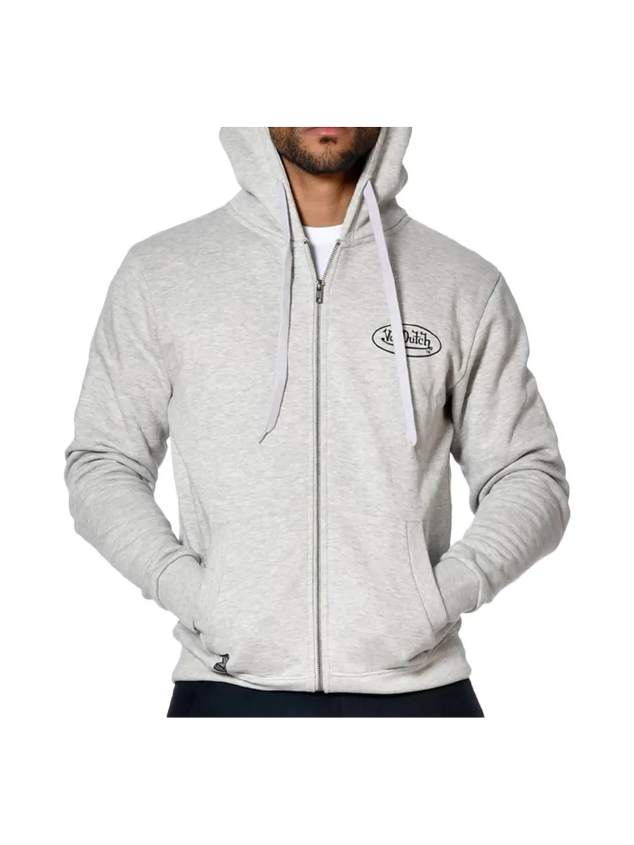 Sweat Zippé Gris Homme Von Dutch SLIGN 2