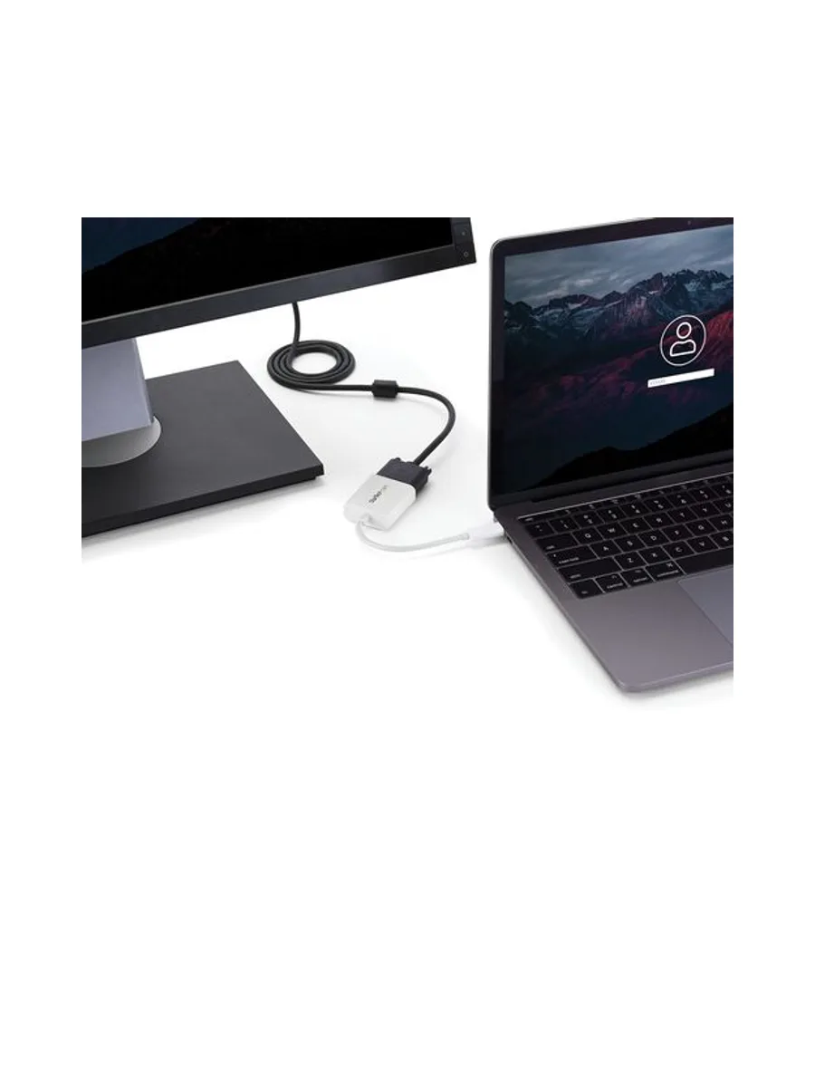 USB-C to VGA Adapter - White 6