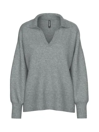 Pull Gris Femme Pieces Malou 1